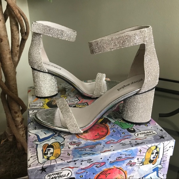 Jeffrey Campbell Crystal Heeled Sandal - Picture 1 of 5